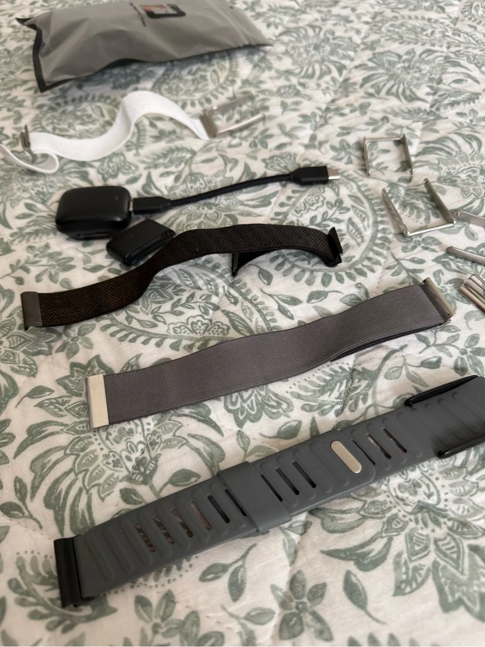 WHOOP 5.0 Wristband Set - White, Black, Gray